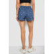 Шорти жіночі з принтом, колір джинс, 238R7164-1