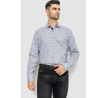 Рубашка мужская в клетку, цвет серо-белый, 214R113-35-193
