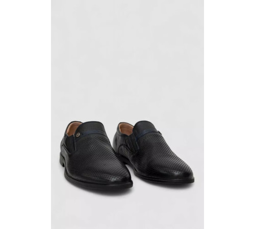 Туфлі чоловічі з перфорацією, колір темно-синій, 243RC1852