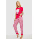 Женская пижама с принтом, цвет малиновый, 243R15694