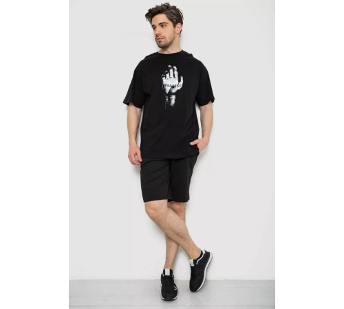 Костюм чоловічий повсякденний, колір чорний, 238R1575