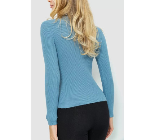 Гольф женский в рубчике, цвет джинс, 204R051