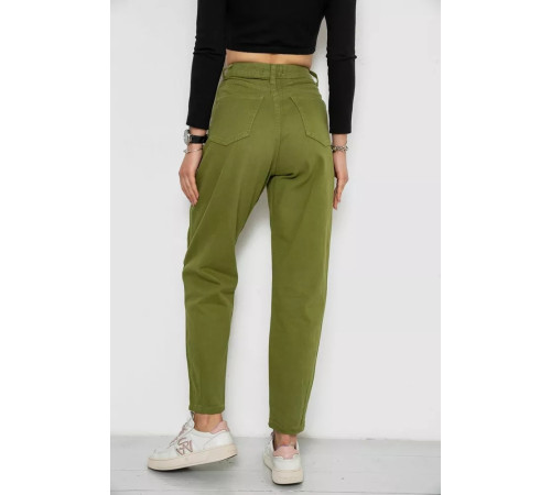 Джинси жіночі, колір оливковий, 250R1574