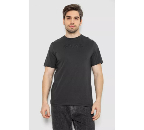 Футболка мужская с принтом, цвет темно-серый, 241R1902.