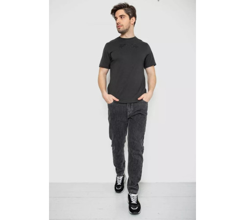 Футболка мужская с принтом, цвет темно-серый, 241R1902.