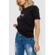 Женская футболка с принтом, цвет черный, 238R57384