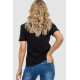 Женская футболка с принтом, цвет черный, 238R57384