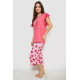 Женская пижама с принтом, цвет розовый, 243R1602-015.