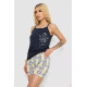 Жіноча піжама з принтом, колір темно-синій, 238R3052