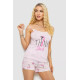 Женская пижама с принтом, цвет розовый, 243R7098