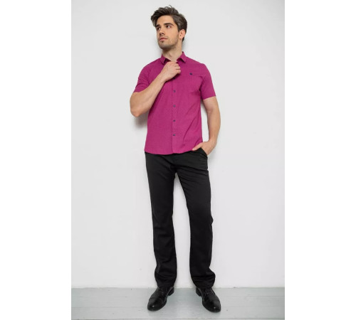 Сорочка чоловіча однотонна, колір малиновий, 214R6917-13
