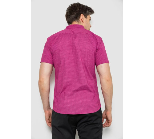 Сорочка чоловіча однотонна, колір малиновий, 214R6917-13