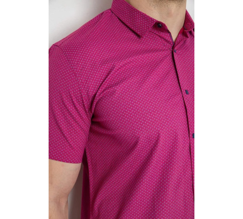 Сорочка чоловіча однотонна, колір малиновий, 214R6917-13