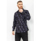 Сорочка чоловіча з принтом, колір чорний, 131R151017