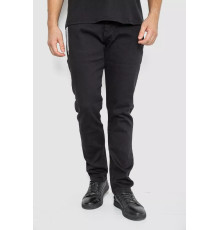 Джинси чоловічі середньої посадки, колір чорний, 244R8344