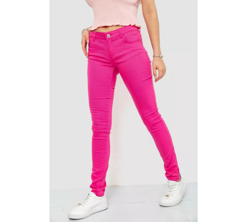 Брюки женские однотонные, цвет розовый, 244R089