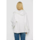 Кофта жіноча на блискавці з капюшоном, колір молочний, 238R104