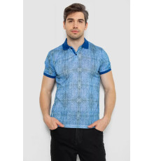 Поло чоловіче з принтом, колір синій, 247R318