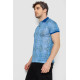 Поло чоловіче з принтом, колір синій, 247R318