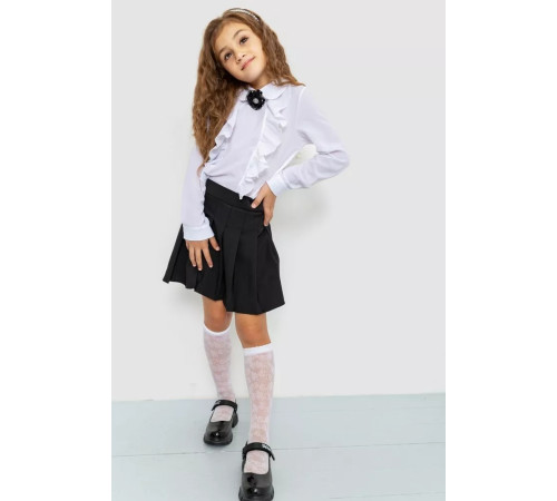 Блуза для дівчаток ошатна, колір білий, 172R103