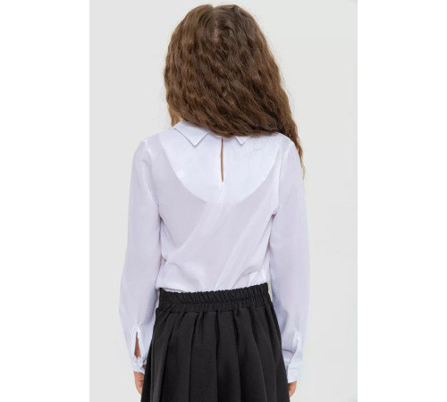 Блуза для дівчаток ошатна, колір білий, 172R103
