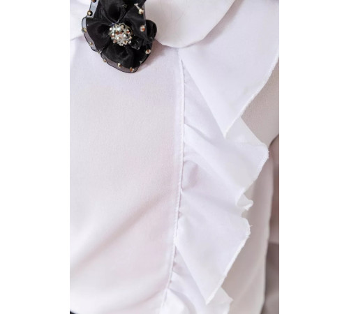 Блуза для дівчаток ошатна, колір білий, 172R103