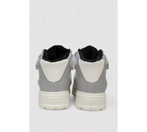 Кросівки жіночі зимові на хутрі, колір біло-чорний, 248RMB05-86