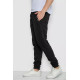 Спорт чоловічі штани на флісі, колір чорний, 244R41682