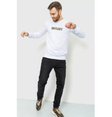 Світшот чоловічий з принтом, колір білий, 208R0206