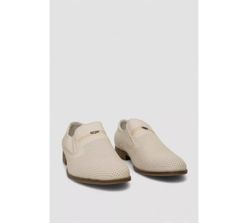 Туфлі чоловічі з перфорацією, колір бежевий, 243RC1591
