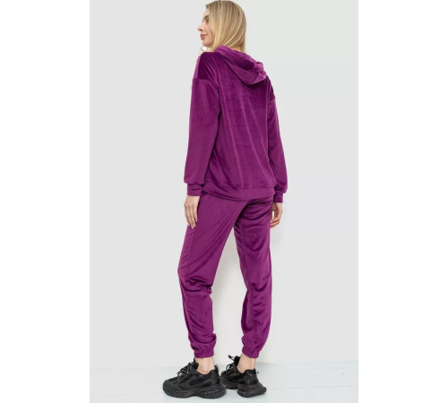 Спорт костюм жіночий велюровий, колір фіолетовий, 177R022