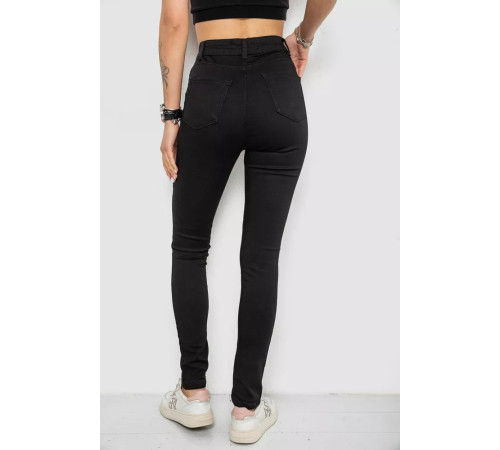 Джинси жіночі, колір чорний, 182R5214
