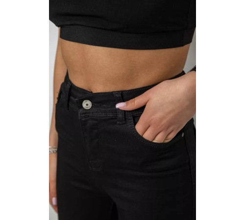 Джинси жіночі, колір чорний, 182R5214