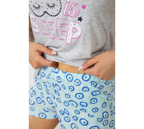 Піжама жіноча, колір сірий, 243R50715