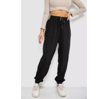 Брюки женские катоновые, цвет черный, 244RLE-075