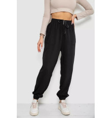 Брюки женские катоновые, цвет черный, 244RLE-075