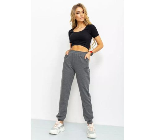 Спорт штани жіночі, колір темно-сірий, 206R001
