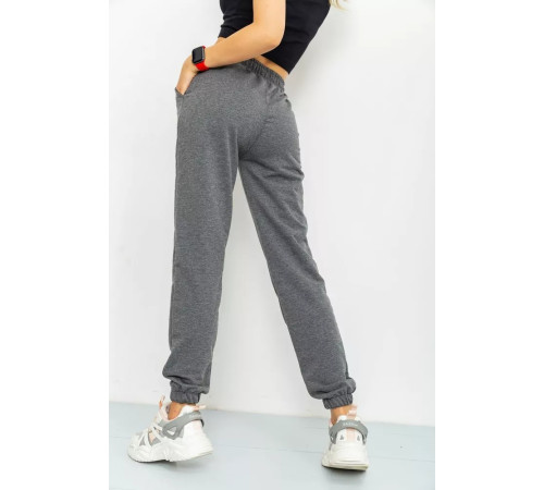 Спорт штани жіночі, колір темно-сірий, 206R001