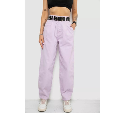 Джинсы женские баллоны, цвет сиреневый, 182R00263.