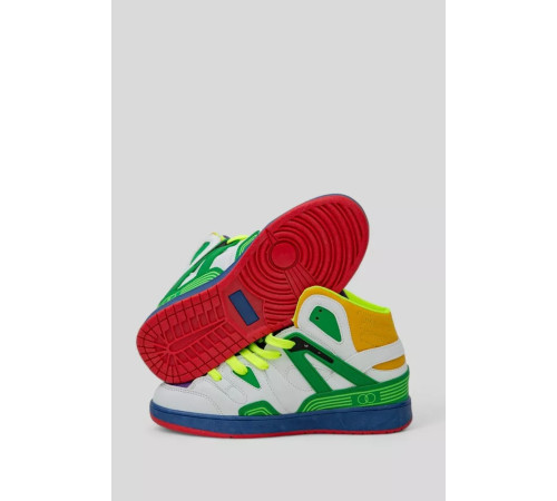 Кросівки чоловічі демісезонні, колір біло-зелений, 243R8939A