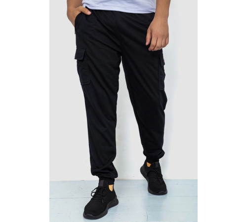 Спорт мужские брюки, цвет черный, 244R41206