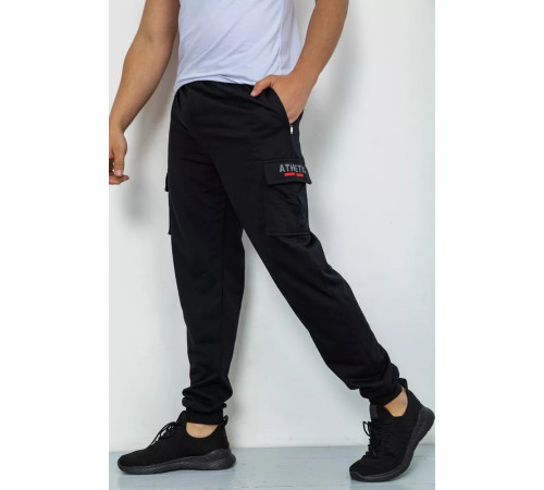 Спорт мужские брюки, цвет черный, 244R41206