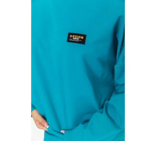 Костюм женский повседневный, цвет бирюзовый, 115R0517.