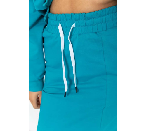 Костюм женский повседневный, цвет бирюзовый, 115R0517.