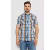 Рубашка мужская с коротким рукавом, цвет разноцветный, 214R7146