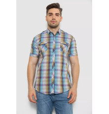 Сорочка чоловіча з коротким рукавом, колір різноколір, 214R7146