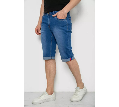 Шорти чоловічі джинсові, колір синій, 244RLS22-0230D