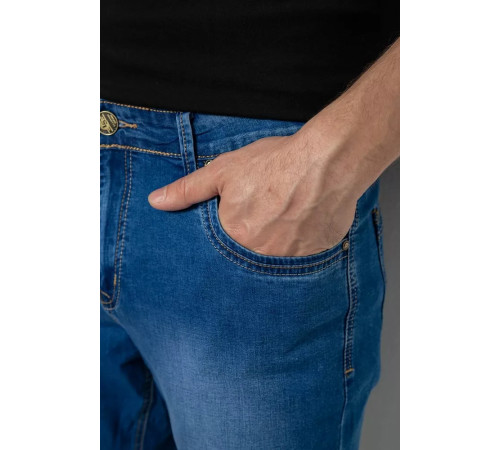 Шорти чоловічі джинсові, колір синій, 244RLS22-0230D
