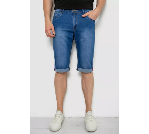 Шорти чоловічі джинсові, колір синій, 244RLS22-0230D