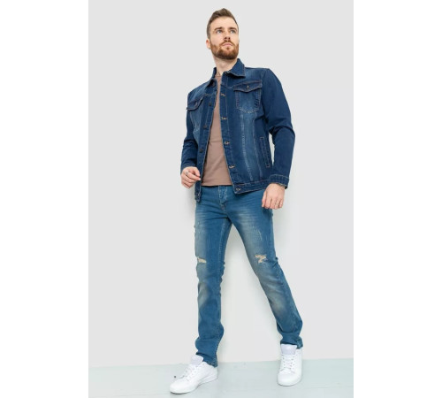 Джинсовая куртка мужская, цвет синий, 157R0143